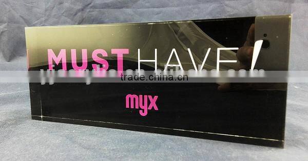 customized screen print acrylic block