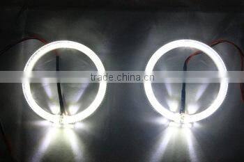 80mm 2.5 inch white color led DRL xenon lamp for toyota for volvo led angel eyes head lamp led halo rings kit