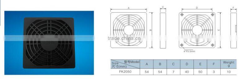 electric fan filter exhaust fan filter electrical panel fan filter 50mm