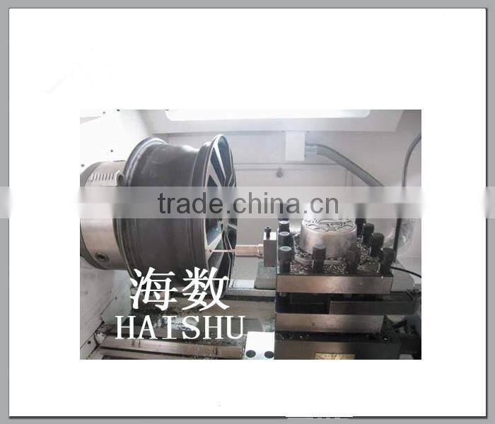 Wheel CNC Lathe machine of advantages Wheel drawing machine CK6187W used in car 4S -shops