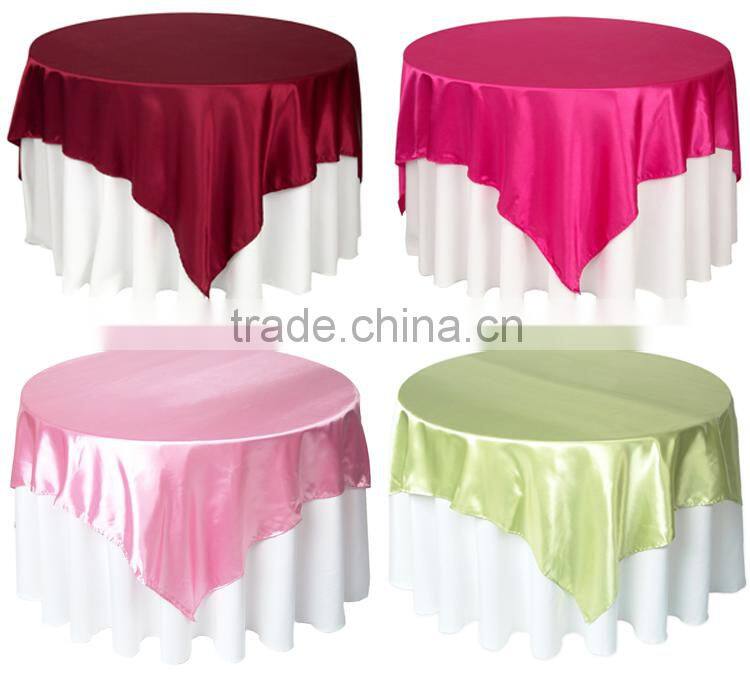 Satin table overlay