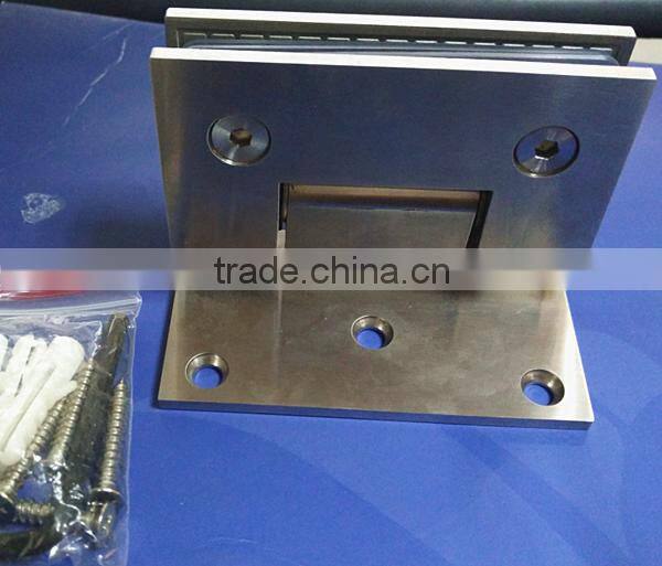 90 degree with 3 holes SUS 304 Tempered glass door pivot hinge/ shower door hinge