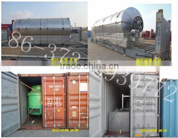 No pollution continuous waste rubber pyrolysis plant