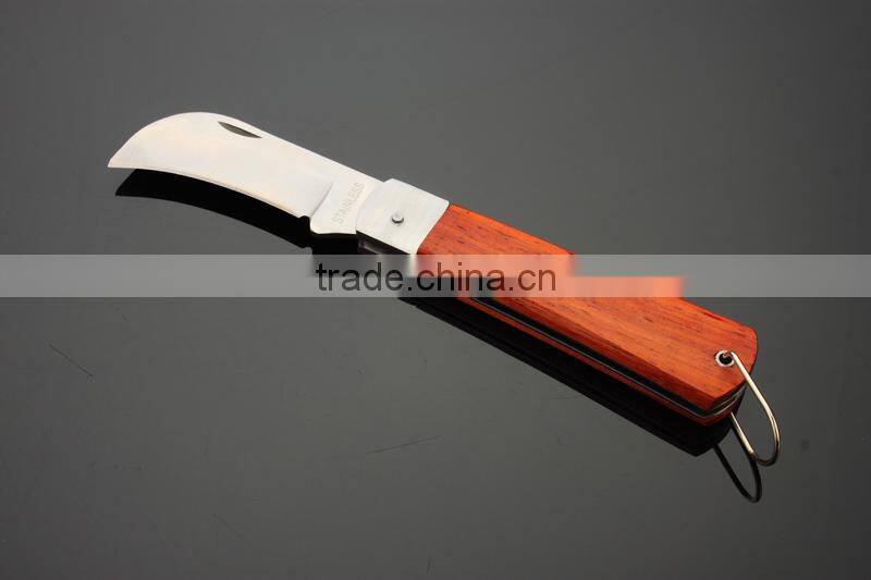 Electrician's Knife with Wooden Handle or Plastic Handle