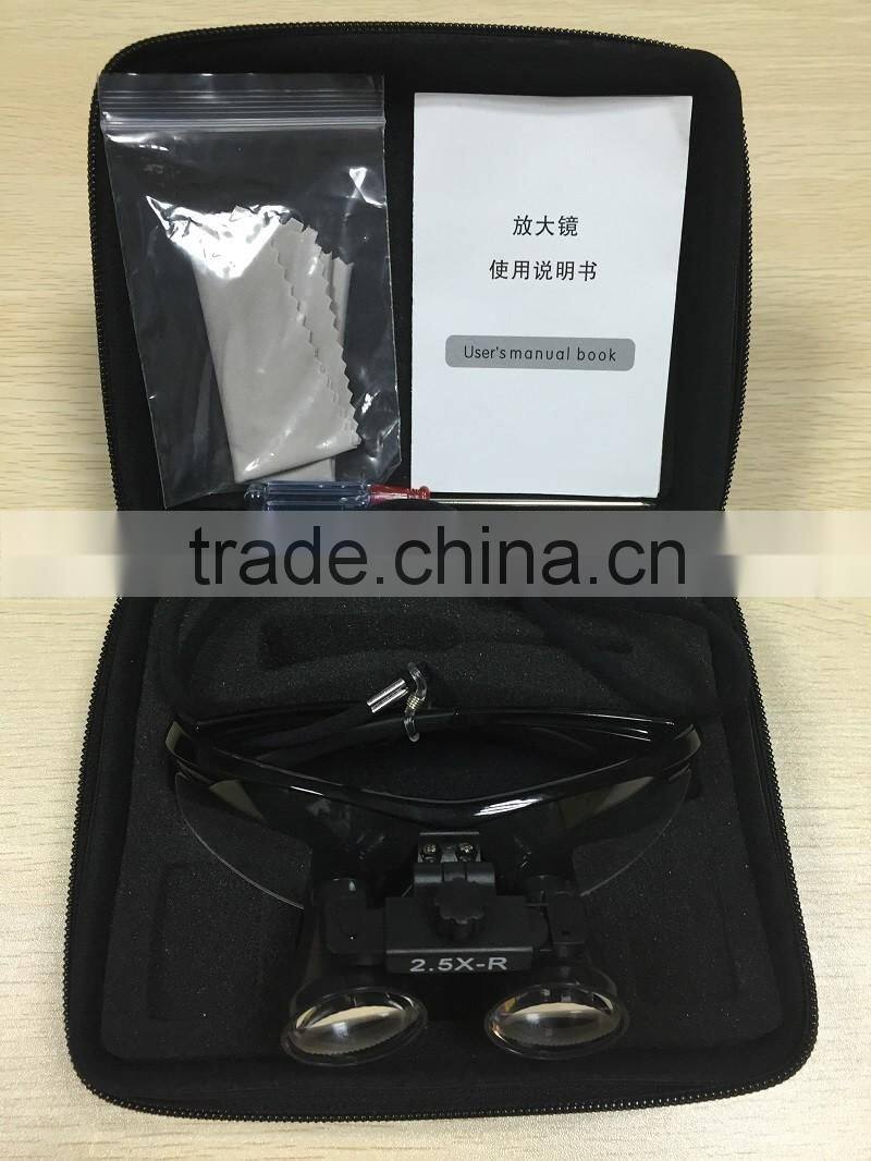 Frame Plastic Glasses with Antifog Surgical Head Loupes