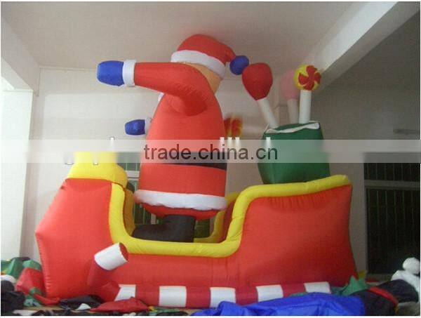 Toy sale new style gift inflatable christmas santa claus for advertising