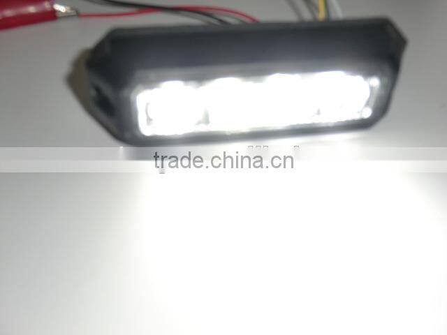 ECE R65, E9 MARK LED Strobe Lightheads/LED Security Flash Strobe light /Dash light /Grille light (SR-LS-LD-4T),1W LED,Super-Thin