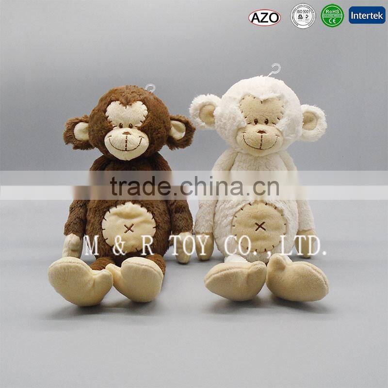 New Product Lovely Monkey Soft Toy in White and Brown Color