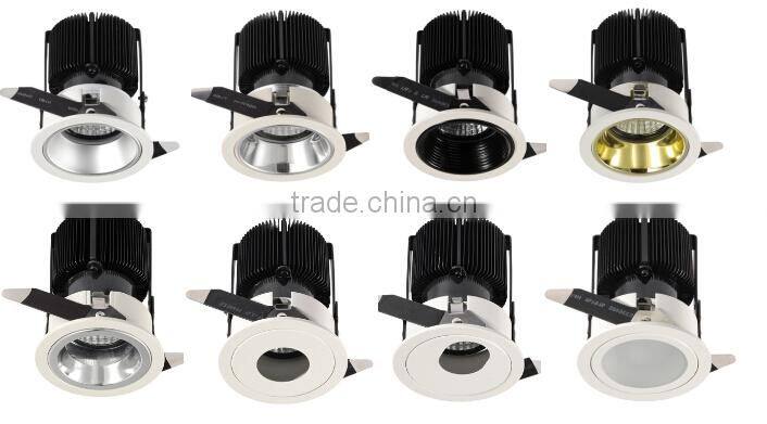 6w 9w 13w led spot light with black anti-glare inner ring
