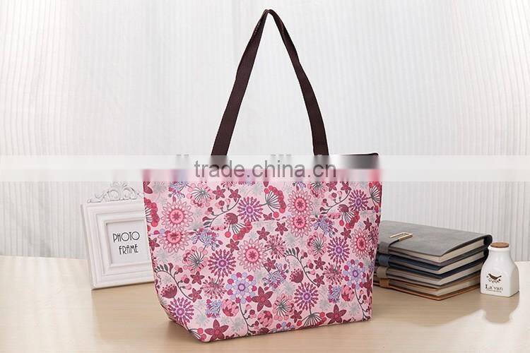Flower Design Tote Mommy Bag Cooler Bag for Feeding-Bottle Thermo