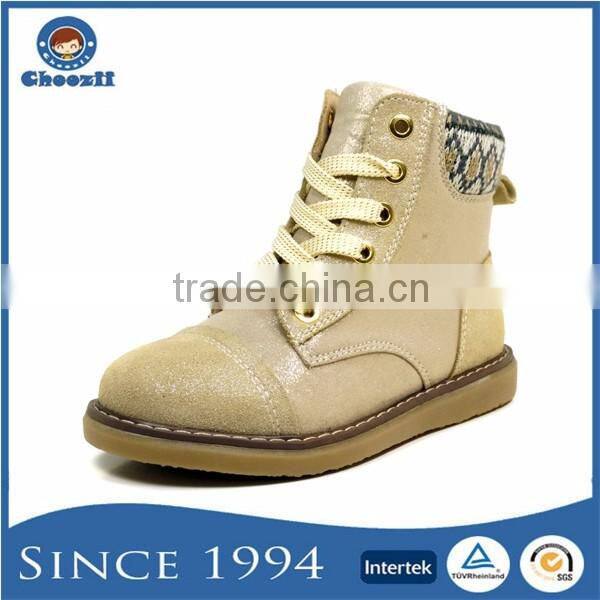 2016 Boys Stylish Black Lace-up Children Ankle High Shoes