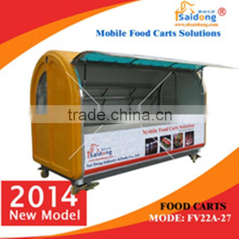 Producing Modern and luxury made in china mobile food cart/fast food van/food trailer for mobile food cart