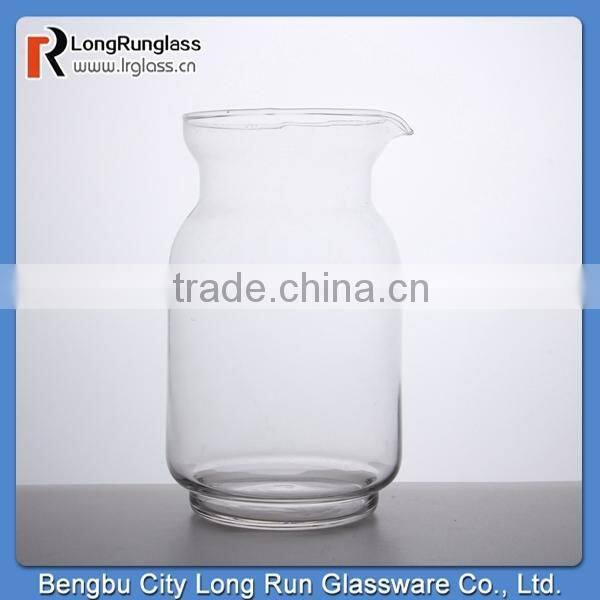 LongRun 1840ml unique design transparent heavy thick clear restaurant use glassware water glass container manufacture