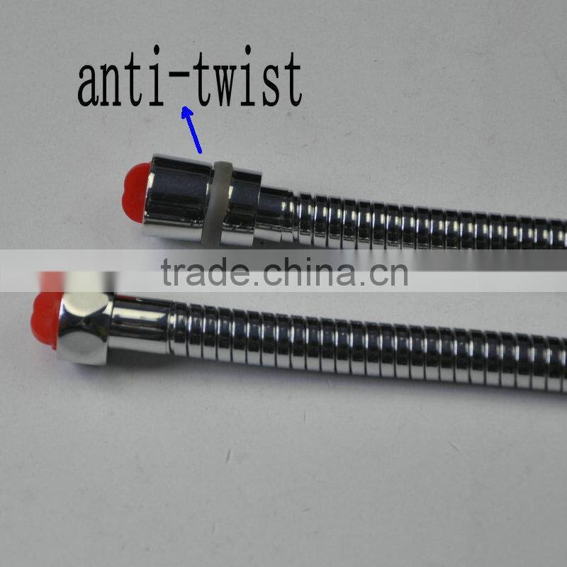 Best quality stainless steel extensible double locks anti-twist shower tube