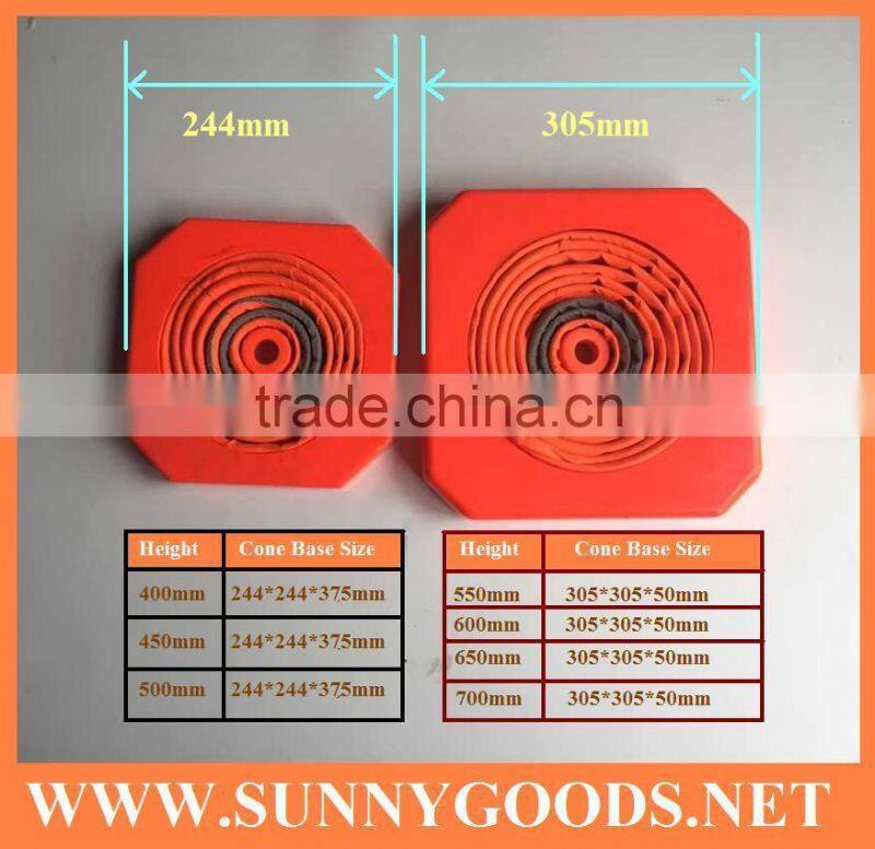 height 700mm retractable safety cones trafic cones