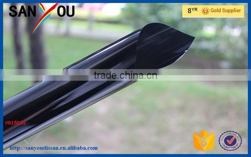 super dark black glue film 1 ply with non-reflective with anti-scratch film
