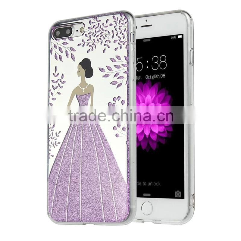 New products 2016 for iPhone 7 back cover, for iPhone 7 7 plus bling bling glitter tpu case cover skin