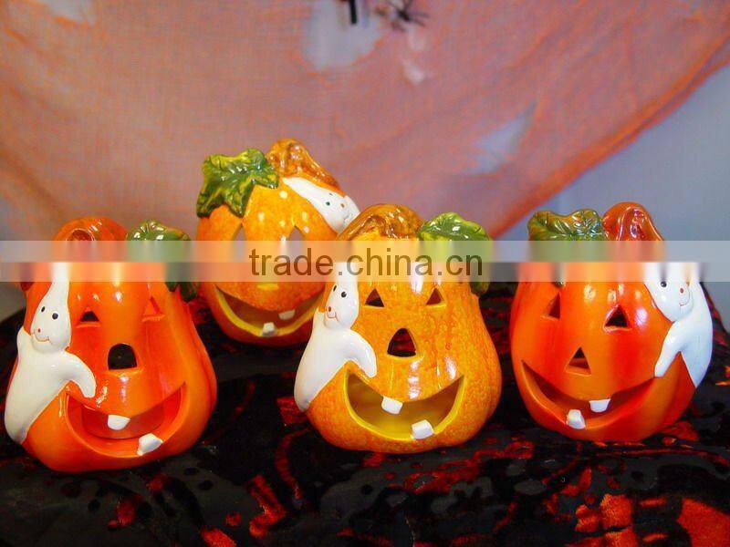 Ceramic halloween candlestick