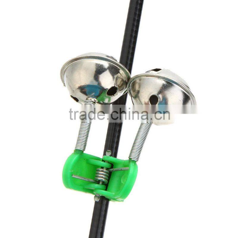 5Pcs Big Twin Bells Fishing Bite Alarm Clip on Fishing Rod Fishing Accessory