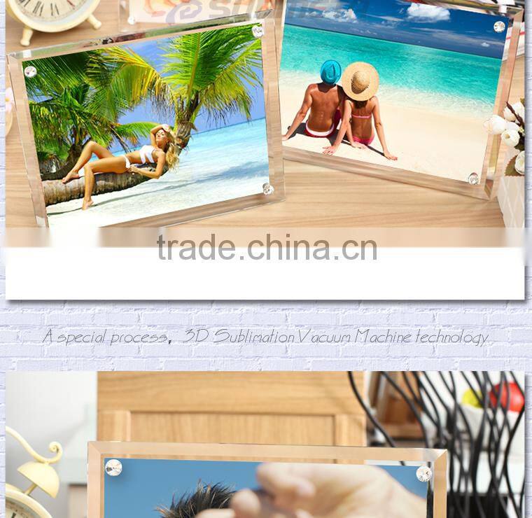 Sunmeta sublimation heat press glass photo frame 280*230*10(BL-09)