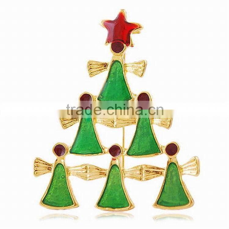 Wholesalers Fashion Jewelry Christmas Gift Christmas decorating Broochs Brooch Moonso CXZ-0142
