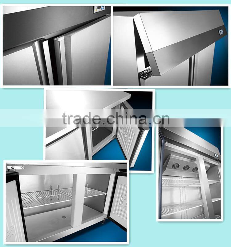 1000L New Style double doors stainless steel upright commercial lg deep freezer