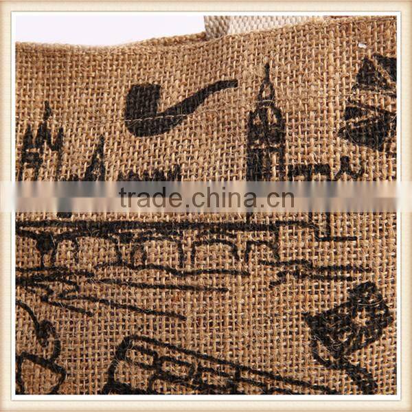 Factory Directly with High quality printed jute shopping bags