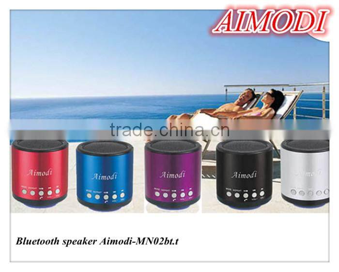 2015 protable bluetooth wireless speaker MN-02bt.t,bluetooth speaker mini,small stature large energy