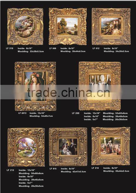 hot sale new style 24x36" wall resin moulding antique gold oil painting frame painting frame
