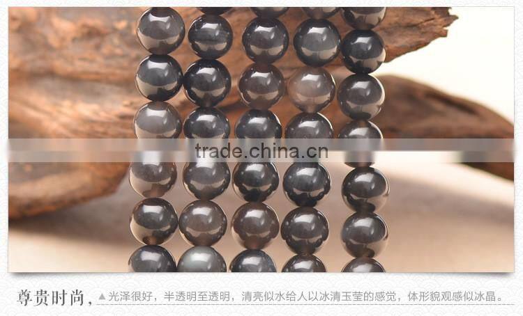 4mm 6mm 8mm 10mm 12mm 14mm natural gemstone obsidian stone price obsidian for sale