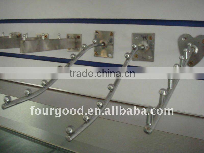 Slatwall metal display hooks