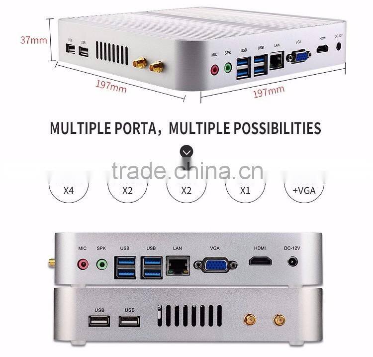 Partaker B1 Business Fanless VGA Intel Core i5 4200u Mini Desktop PC 12V