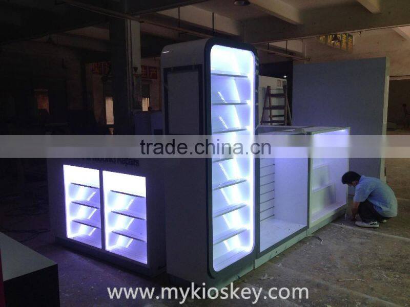 Hot sale phone cases kiosk, iphone cases display kiosk, phone cases kiosk design