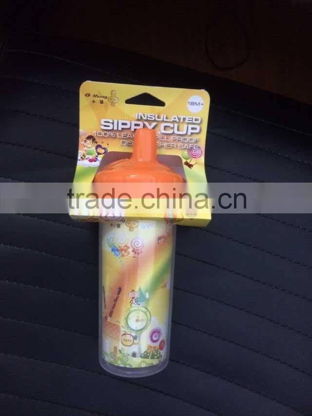 9 OZ Double wat Baby training cup/water bottle