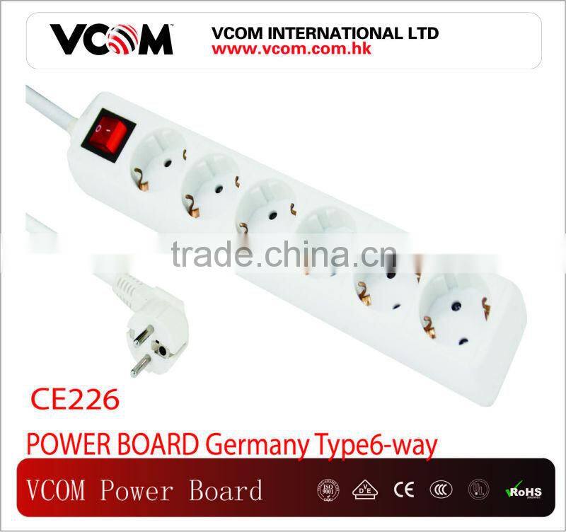 Power Strip Germany type 6 way