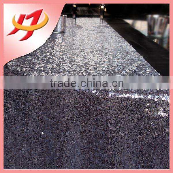 Fancy Luxury Silver Sequin Laser Cut Felt Table Runner for Square Tables