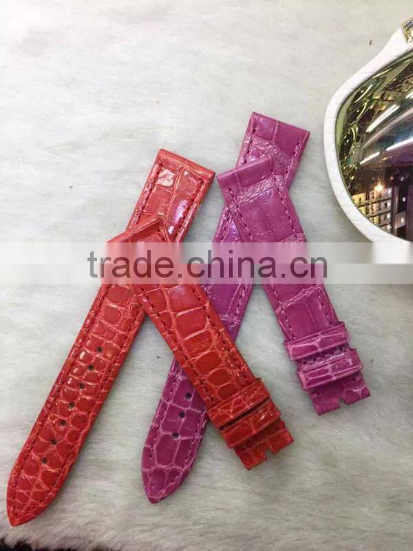 Wholesale 100% High Quality Alligator Leather Wrist Watch Straps
