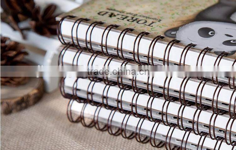2016 Cute Planner Notebook Printed Paper Cover Spiral Organizer Notebooks