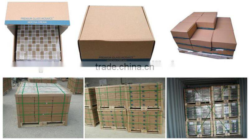 backsplash decorative metal mix glass mosaic tile