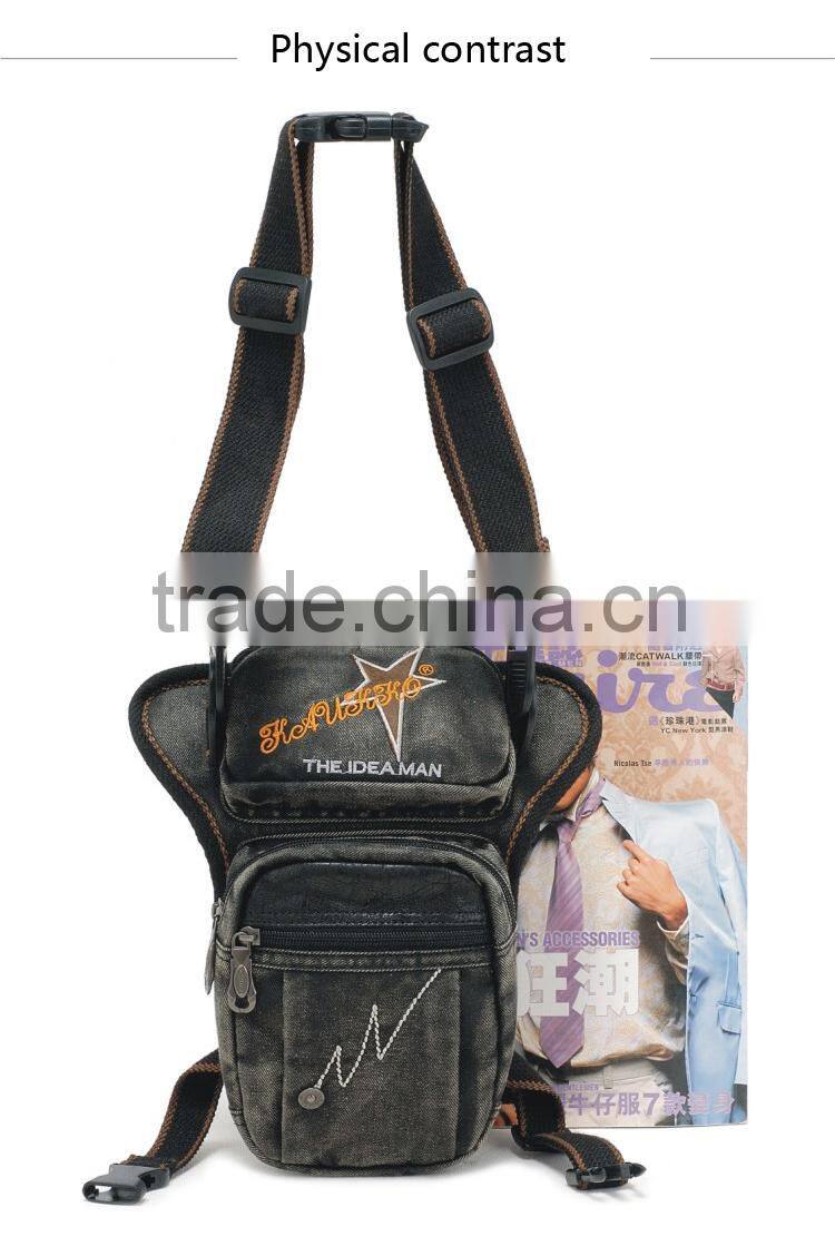 Old Fashion Design Drop Leg Bag for Men Bicycle Waist Packs
