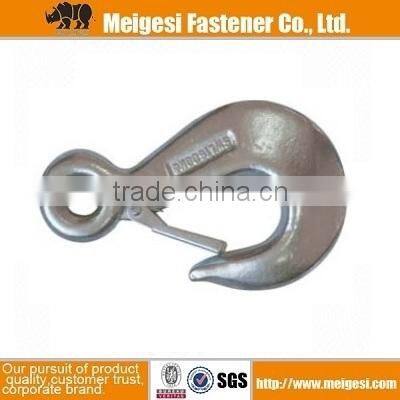 Supply Din689 hook steel zinc plated good quality Italian type lift hook