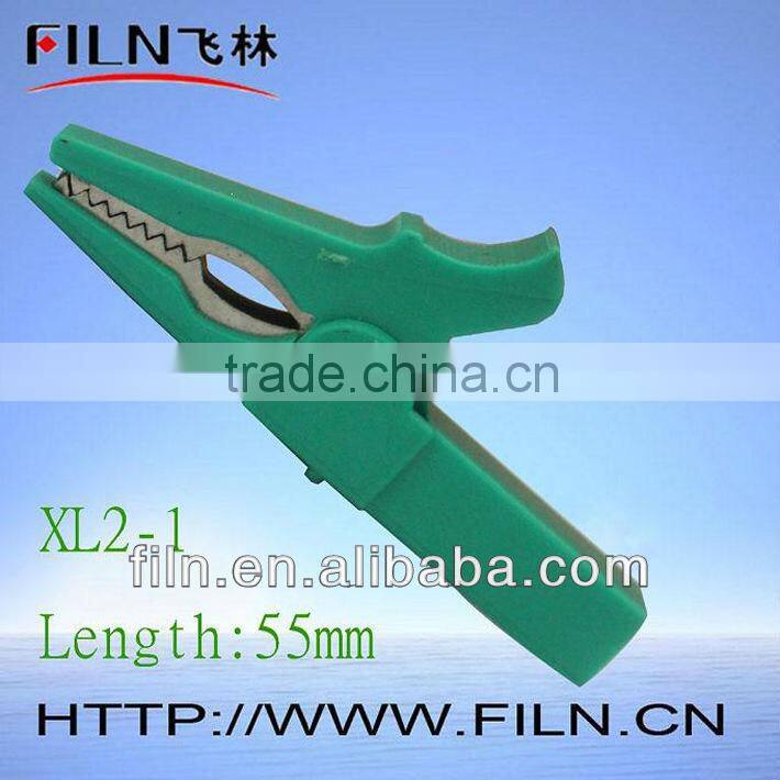 55mm 6 colors complete insulated mini alligator clips