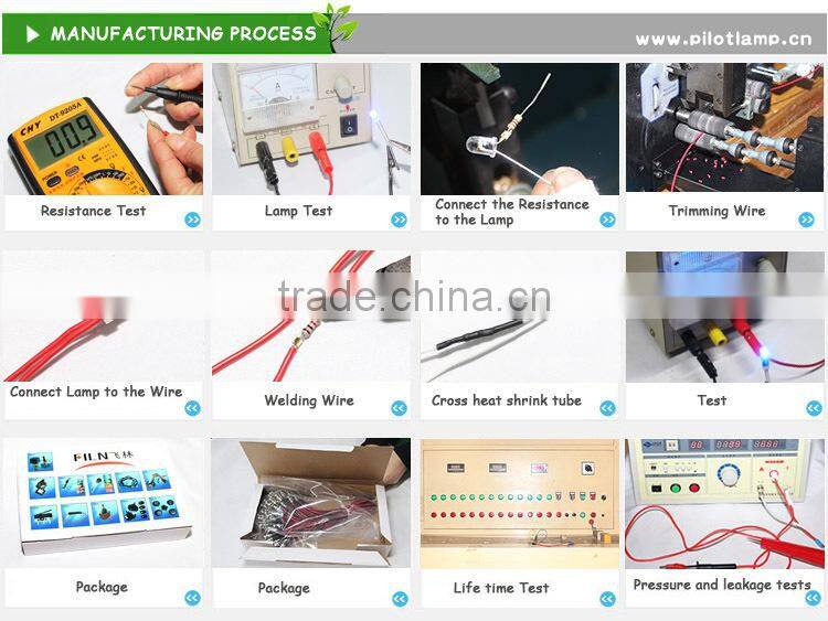 2015 FILN plastic 6mm 380v neon led mi-bulb led electric water heater indicator