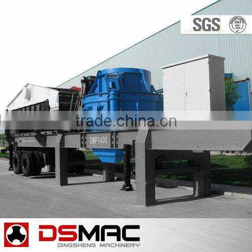 DSMAC mobile rock crusher and screen plant