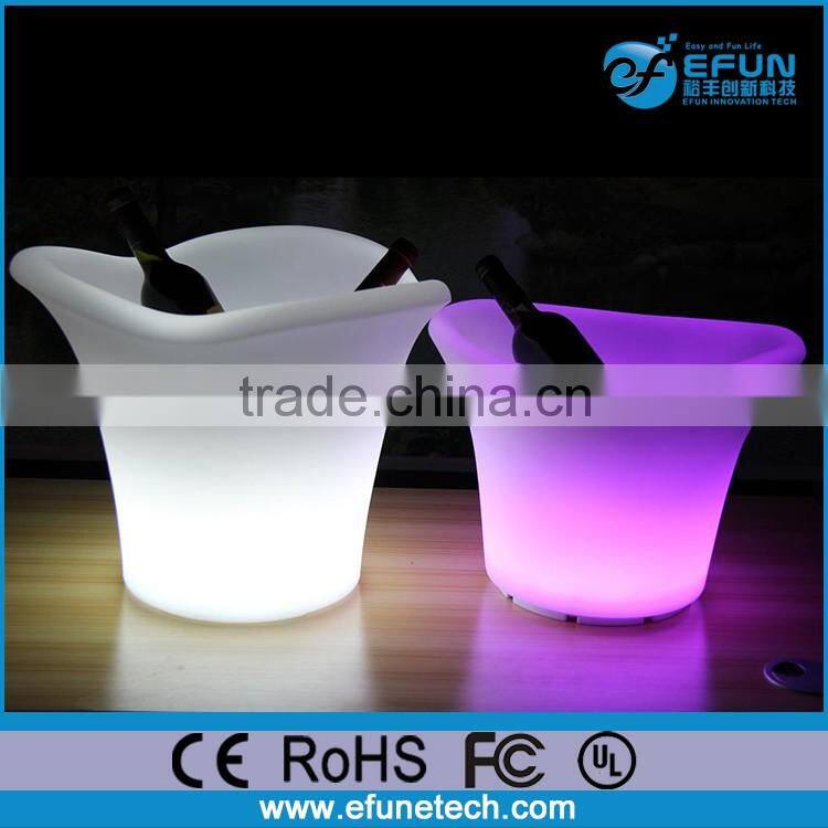 outdoor led furniture remote control rgb color changing party bucket cooler light up ice party tub cooler