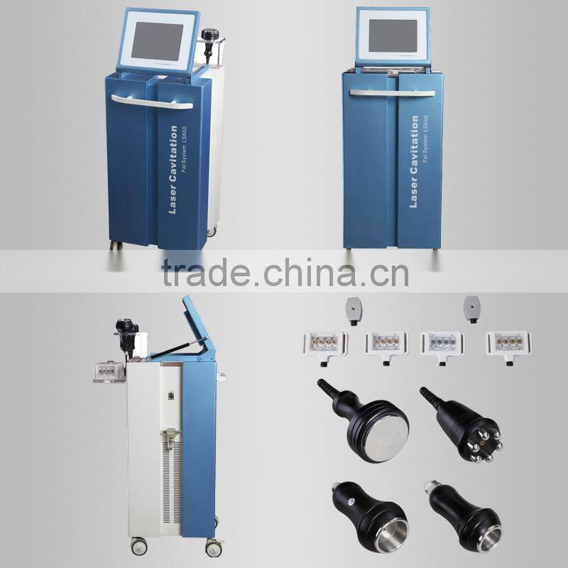 cavi lipo machine,Suitable for salon&home,cavitation&RF&vacuum&Laser 4 in 1,factory price