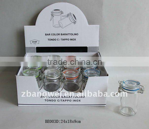 glass jar set with display box