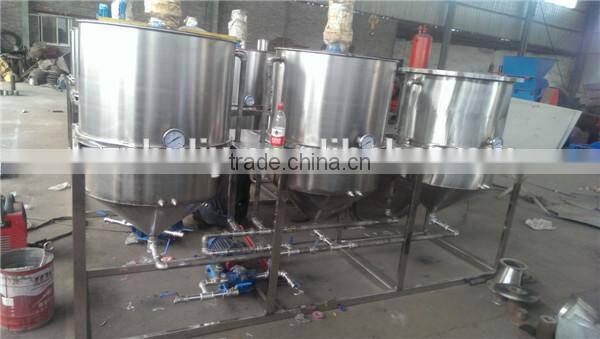 hot sale and stainless steel sunflower oil refining machine
