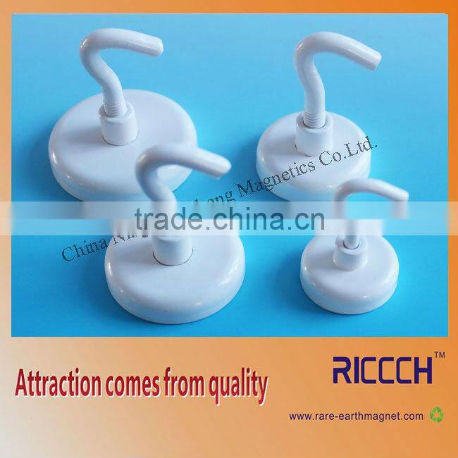 Strong internal thread neodymium pot magnet