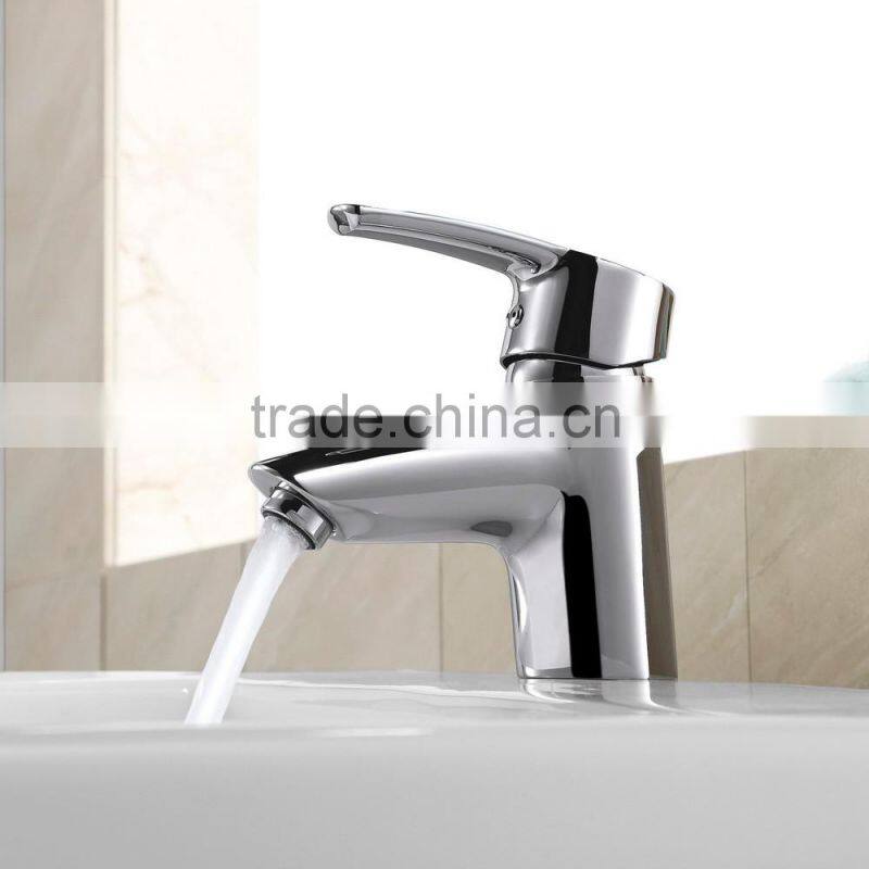Brass Body Single Handle Water Wash Basin Faucet Mixer Tap